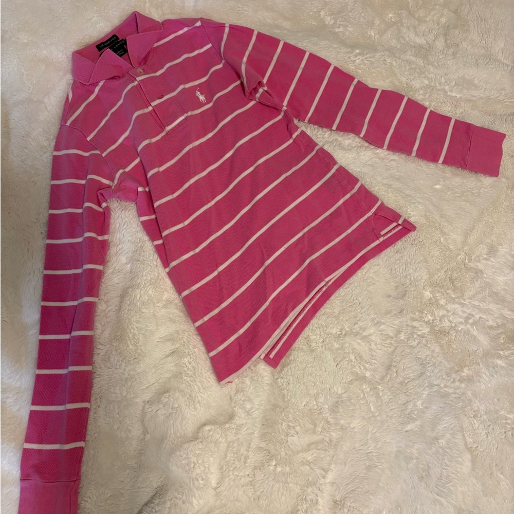 Polo by Ralph Lauren Pink Striped Button Down Shirt
